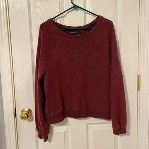 Maroon Abercrombie & Fitch Sweater